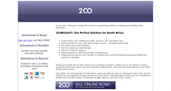 Desktop Screenshot of 2checkout.co.za